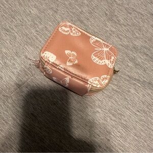 Pink Butterfly Mini Travel Case